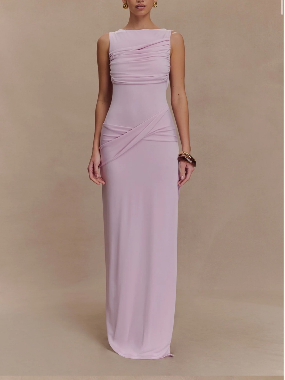 MESHKI light pink maxi dress